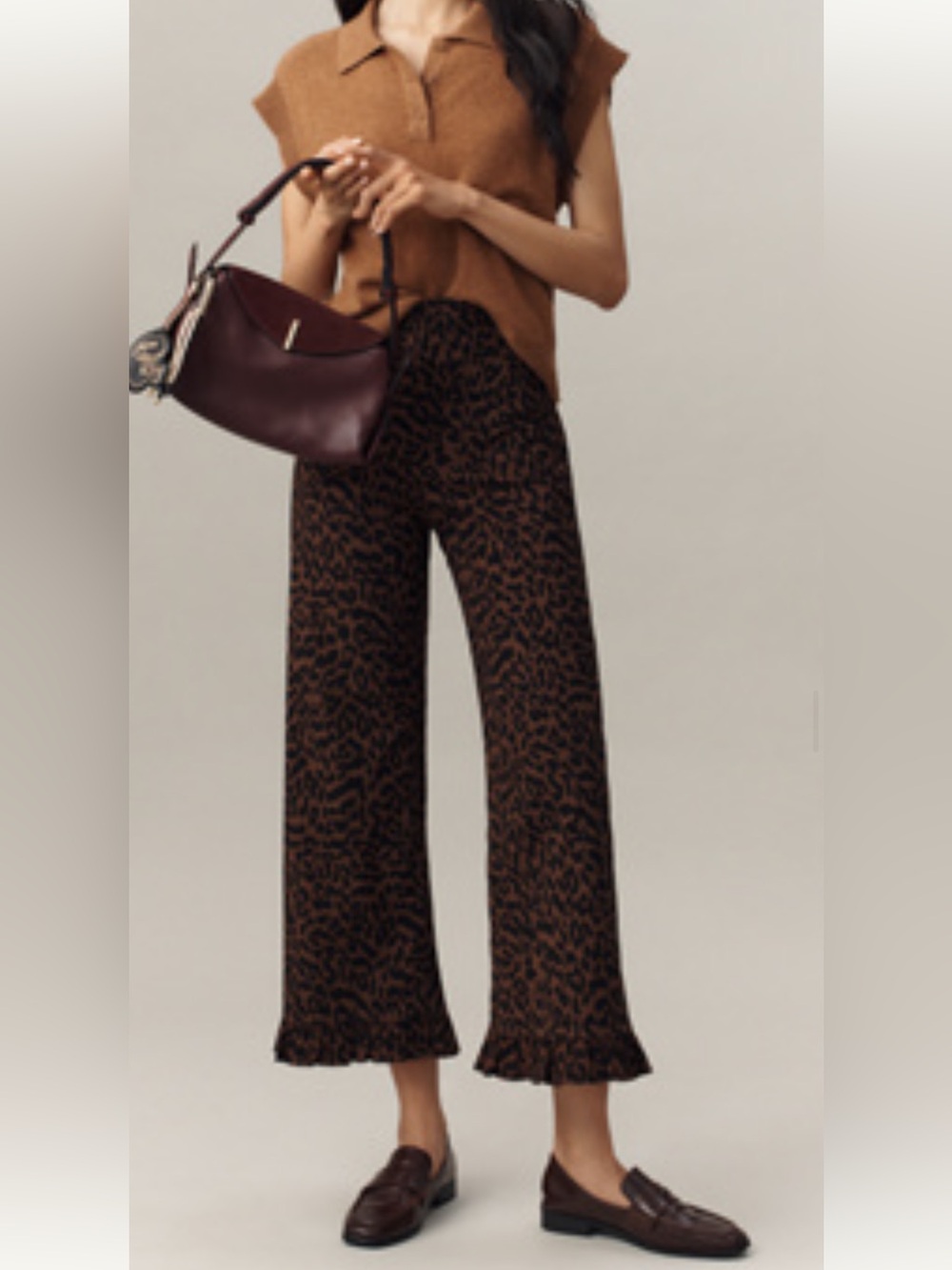 Maeve Colette High-Rise Wide-Leg Pants in Magic Fabric